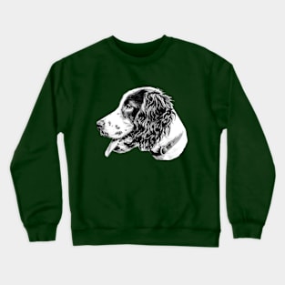 Black and white spaniel Crewneck Sweatshirt